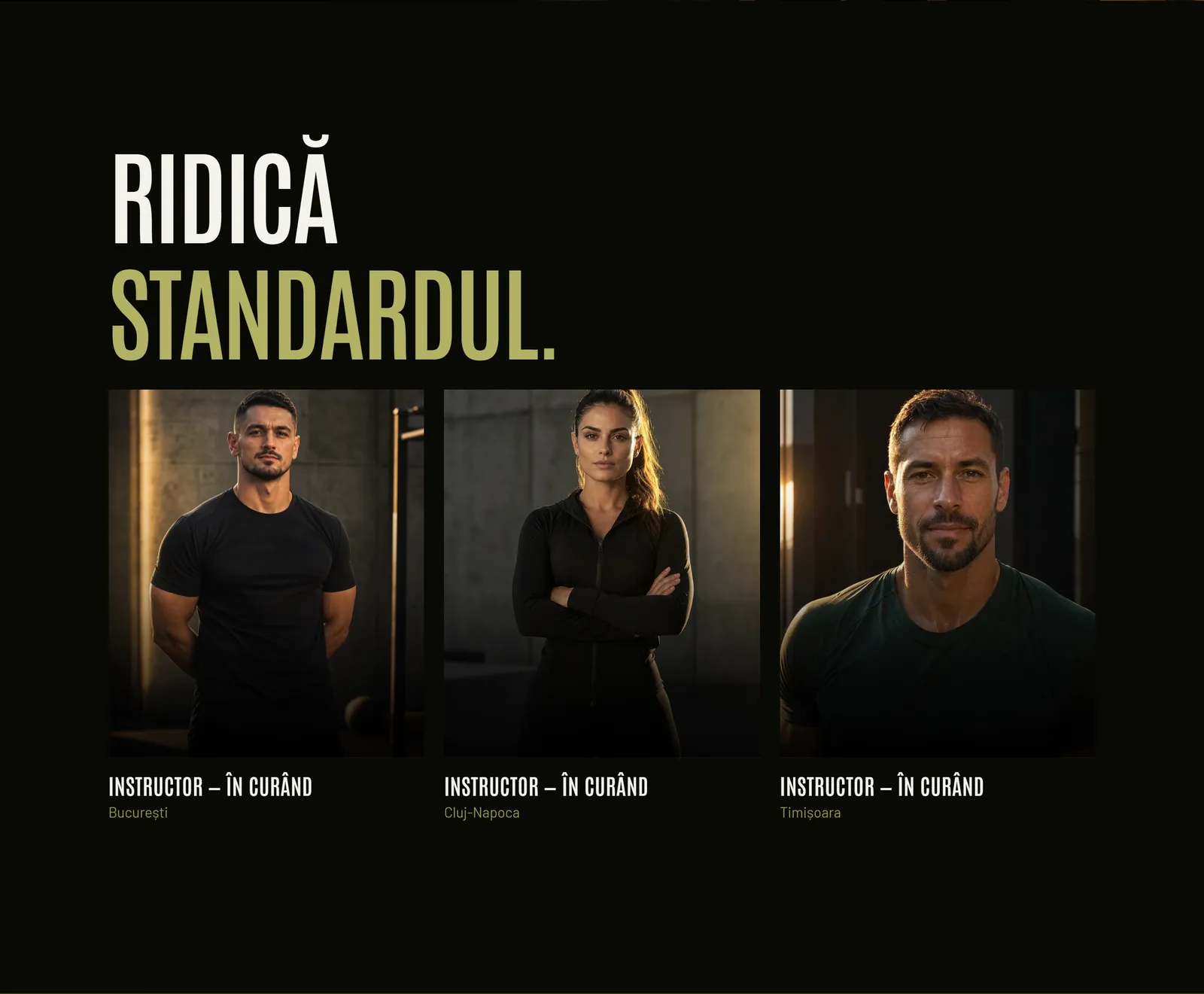 The page for becoming an instructor, with three city cards