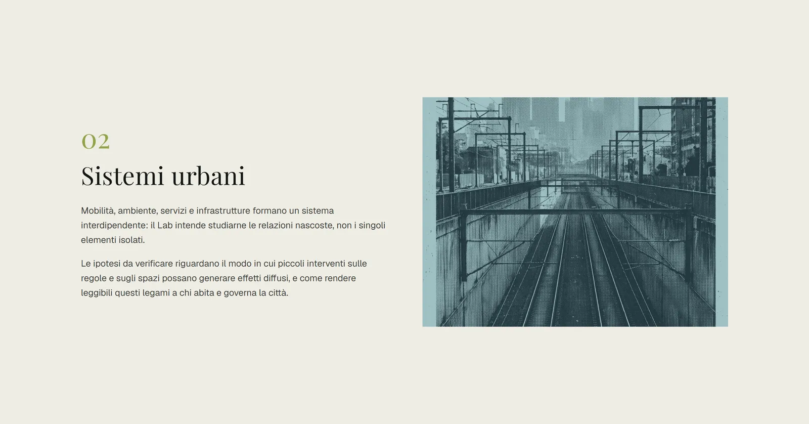 The card for the urban systems territory